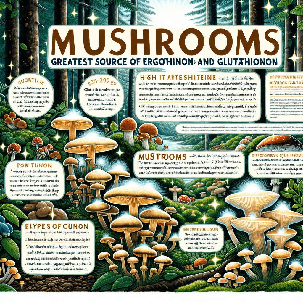 Mushrooms: Greatest Source of Ergothioneine and Glutathione