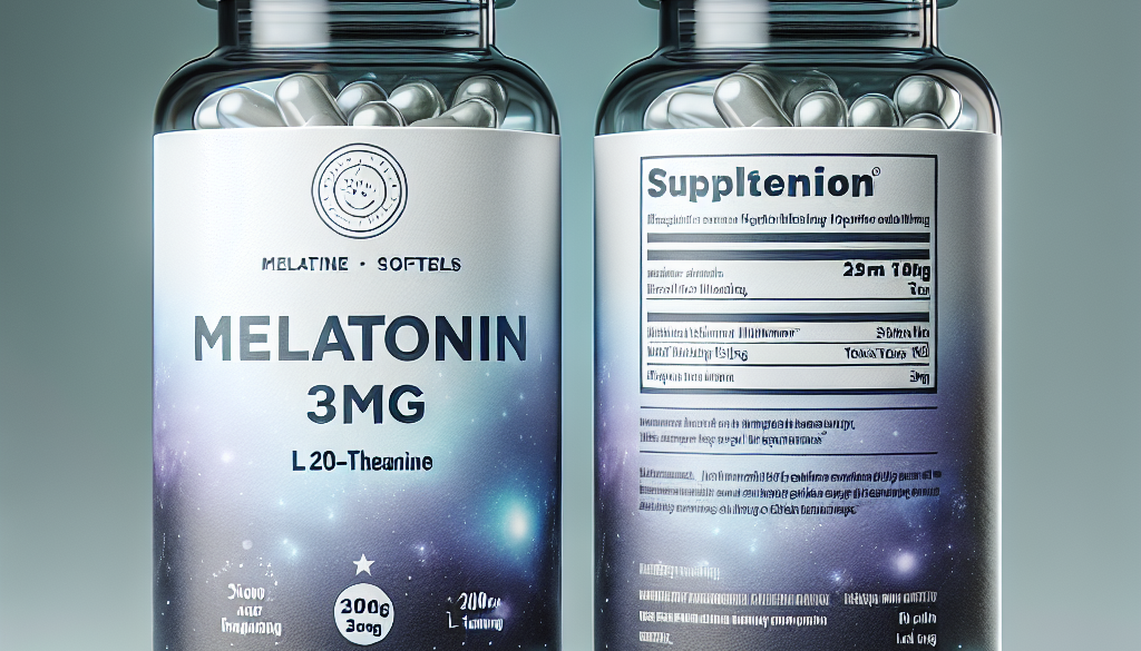 Melatonin 3mg with 200mg L-Theanine Softgels