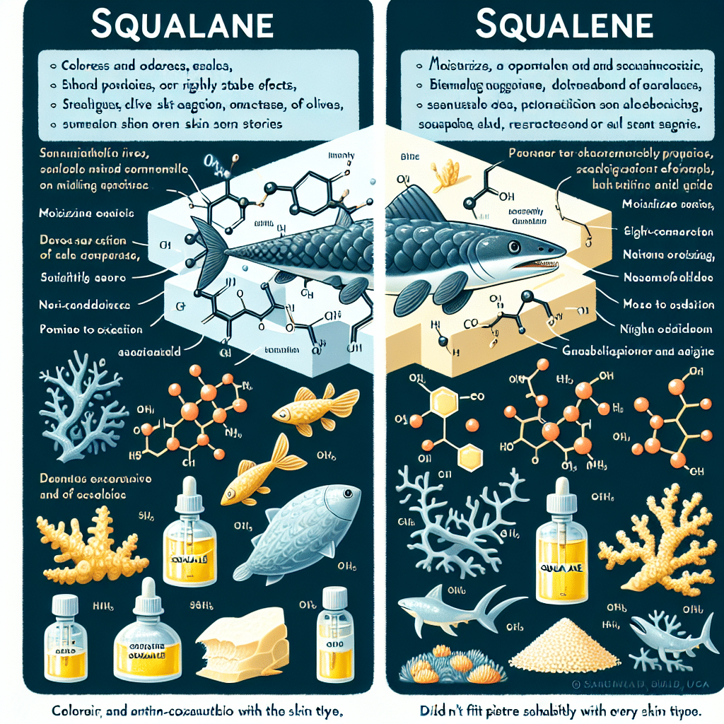 Difference Between Squalane and Squalene