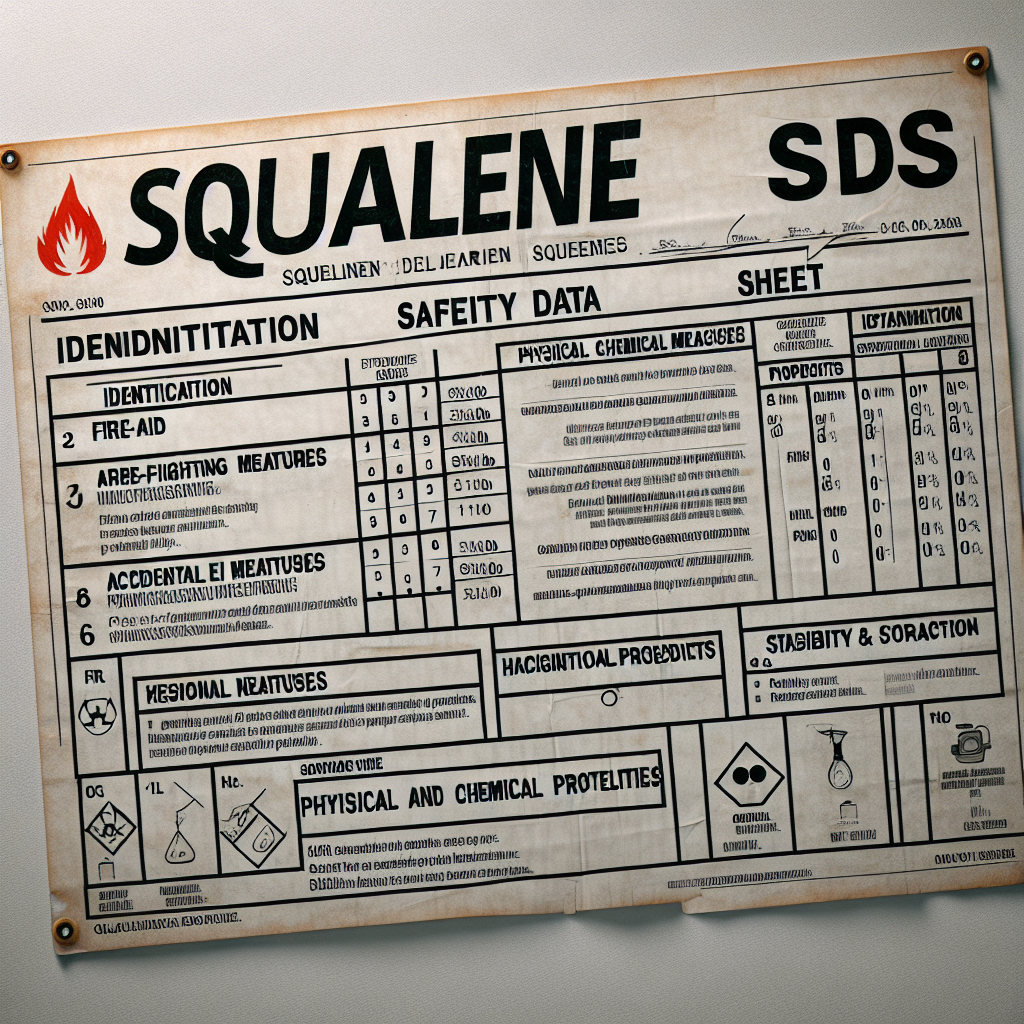 Squalene SDS: Safety Data Sheet