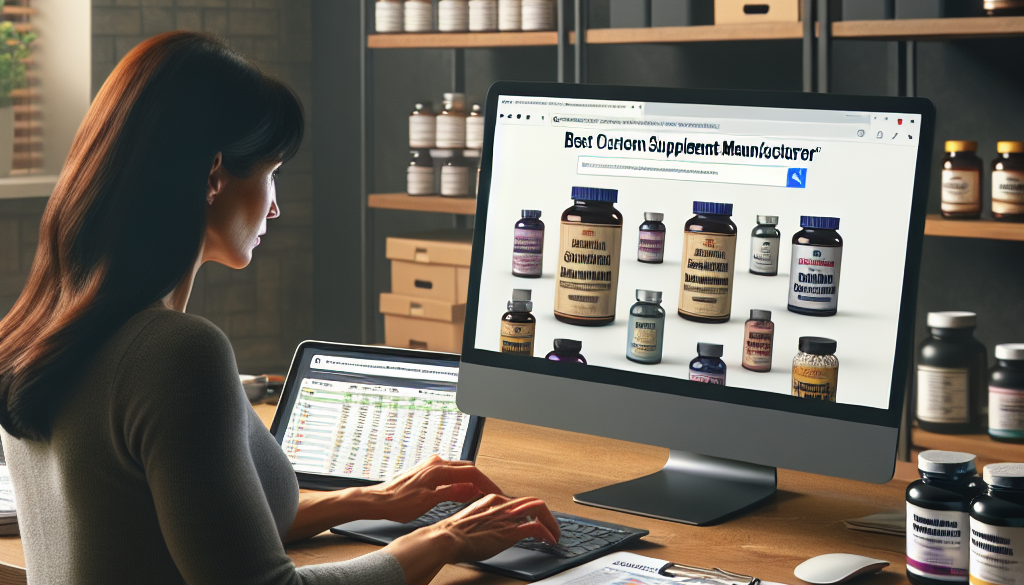 Tips for Finding the Right Custom Supplement Manufacturer for You