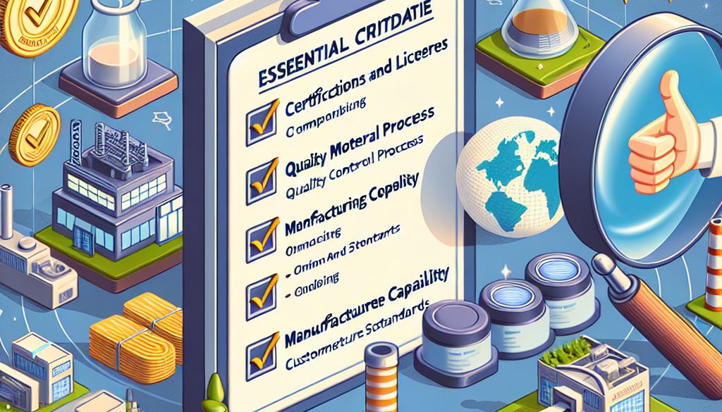 Essential Criteria for Selecting a Competent Supplement Manufacturer