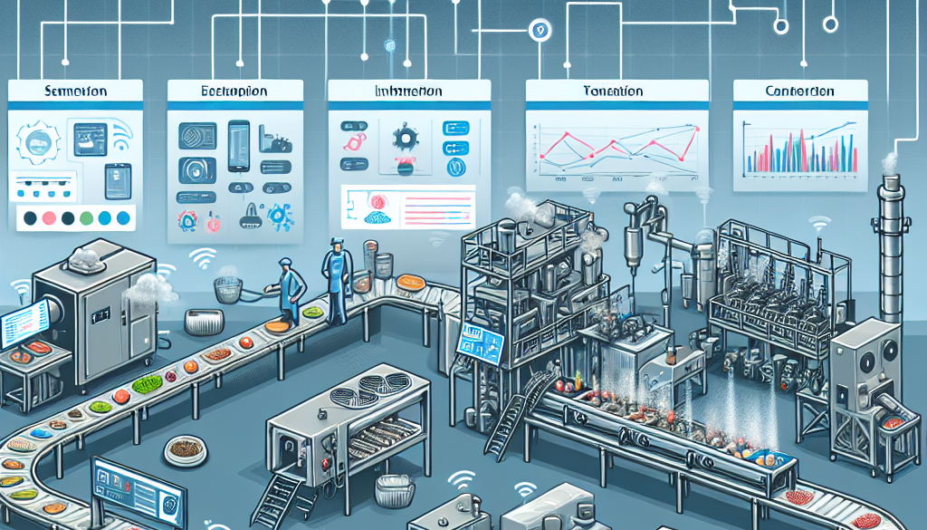 How does IoT benefit the food processing industry?