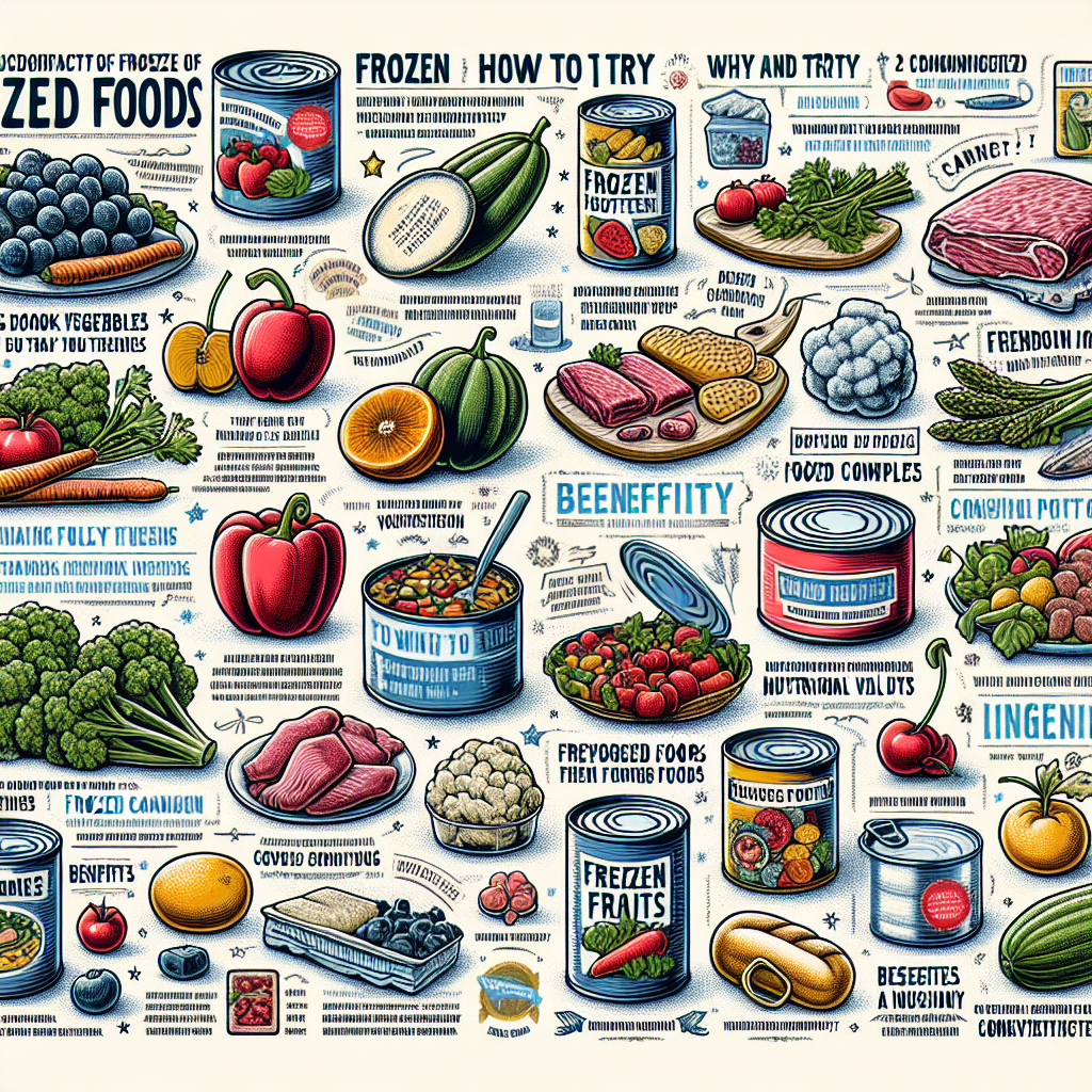 Quality of Frozen and Canned Foods; Reasons You Should Try Them