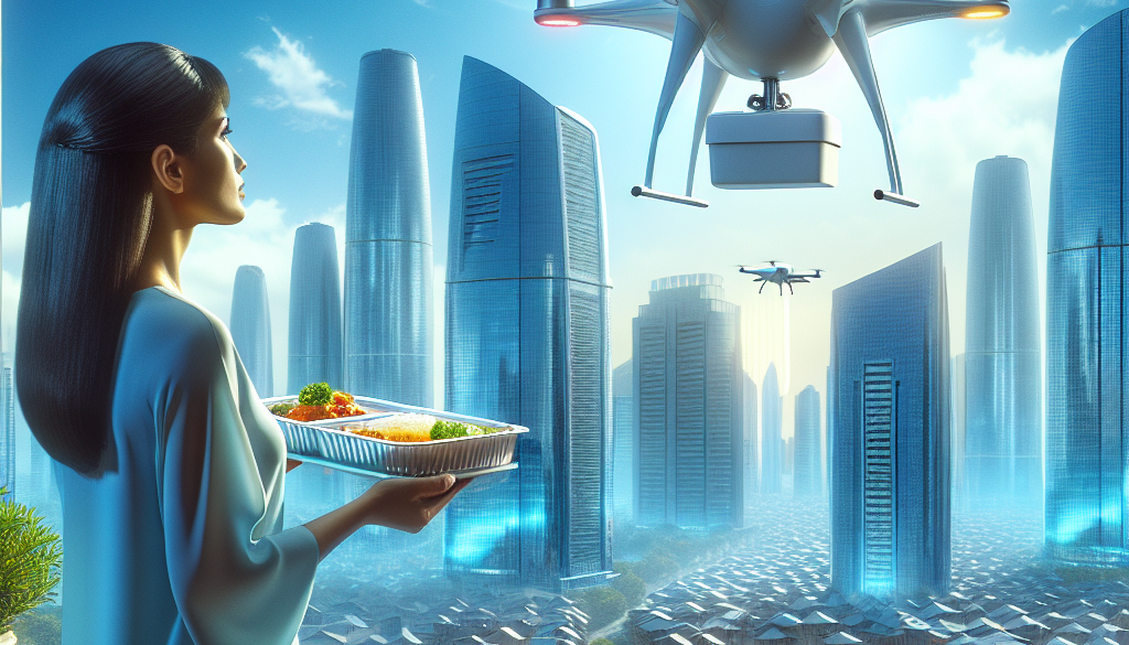 Drones para entregar fashion comida