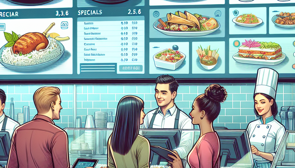 What role does the digital menu board play in restaurant sales?