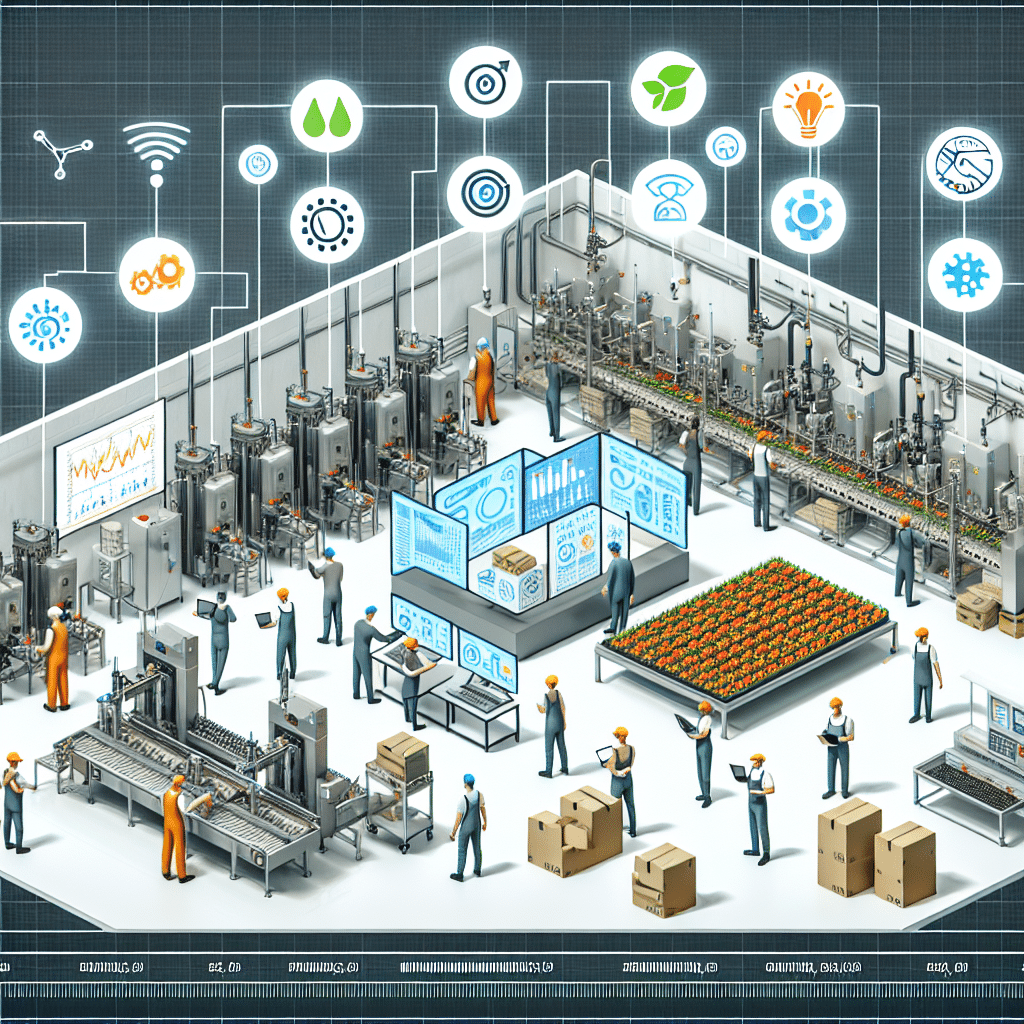 How does IoT benefit the food processing industry?