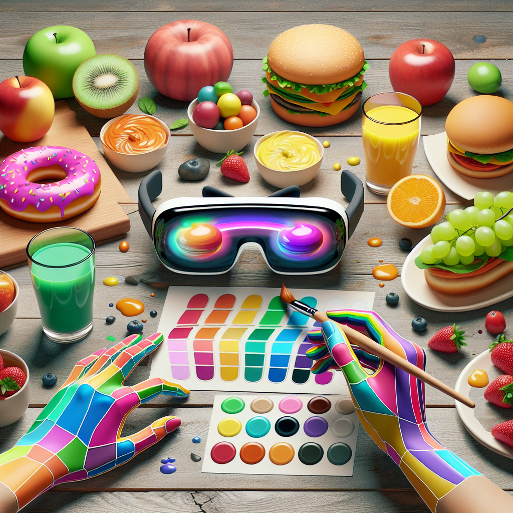 Coloring Foods with AR/VR.